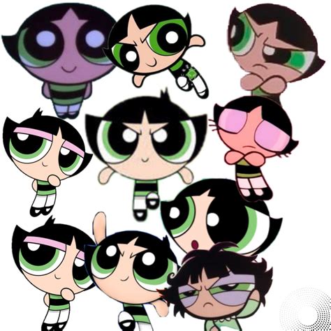 Powerpuff Girls Buttercup Expressions Collage