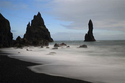 Reynisfjara Beach Vik Iceland Stock Image Image Of Ocean Sand