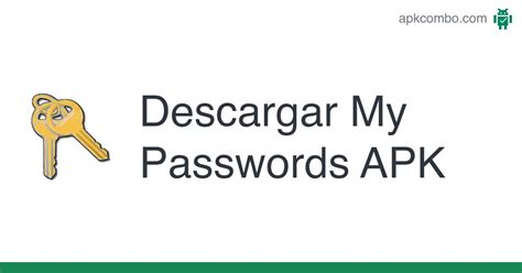 My Passwords Apk Android App Descarga Gratis