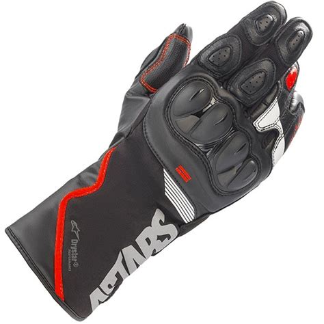 Alpinestars Sp Drystar Textile Gloves Black Red Fluo White