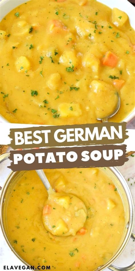 German Potato Soup Kartoffelsuppe Vegan Recipe Elavegan Artofit