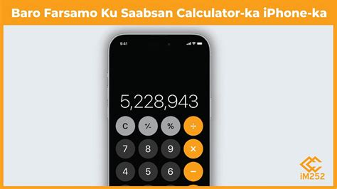 Baro Farsamo Yar Muhiim Ah Oo Ku Saabsan Calculator Ka IPhone Ka 1