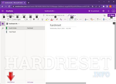 How To Add Section To Notebook On Microsoft Onenote Hardreset Info