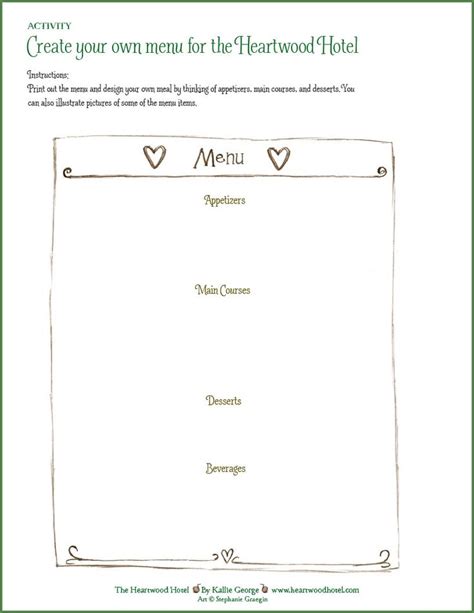 Design Your Own Menu Template Menu Template Business Template Menu