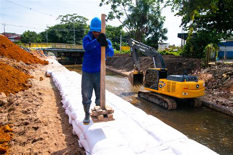 Seminf Finaliza Alargamento De Igarapé E Recupera 50 Metros De Drenagem