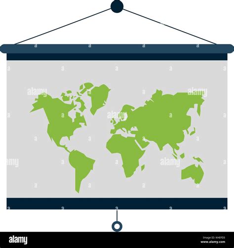 Disegno Della Mappa Del Mondo Colorate Immagini Vettoriali Stock