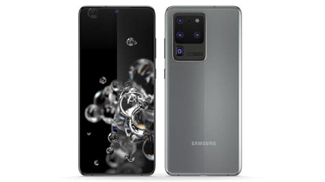 Samsung Galaxy S20 Ultra Cosmic Grey 3d Model Cgtrader