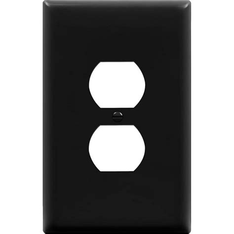 Enerlites Duplex Receptacle Wall Plate Jumbo Electrical Outlet Cover Gloss Finish Oversized 1