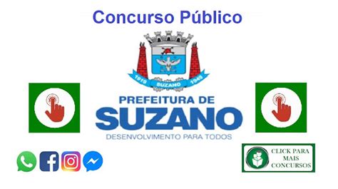 Novos Cursos E Concursos 70 Vagas Para Prefeitura De Suzano SP Que