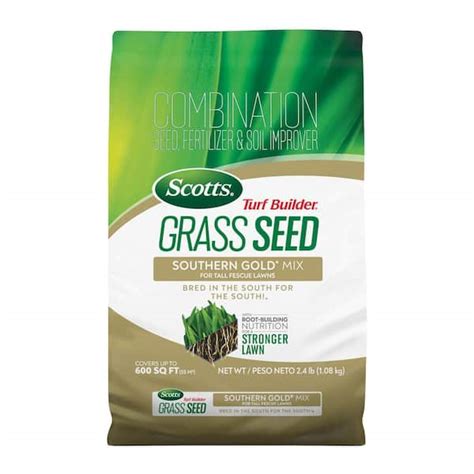 Scotts Turf Builder 2 4 Lbs Grass Seed Southern Gold Mix For Tall