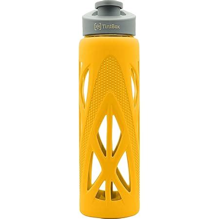 Tintbox Borosilicate Glass Bottle With Protective Silicone Sleeve