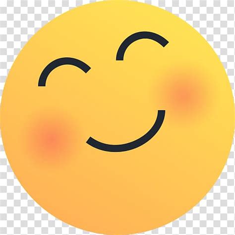 Smiley Emoticon Blushing Emoji Sticker Facebook Reaction Transparent