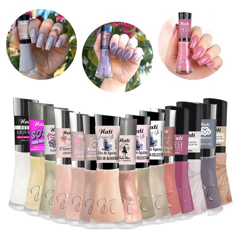 Kit Esmaltes Nati Tons Nude Rose Cores Cl Ssicas Moda Tend Ncia