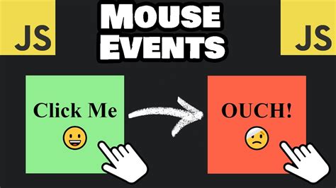 Learn Javascript Mouse Events In Minutes Youtube