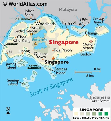 Bản đồ thông tin Singapore năm 2023 Singapore Map 新加坡地图