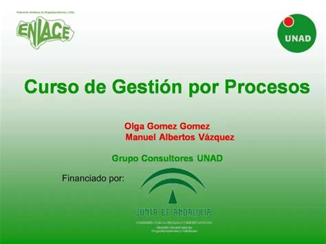 PPT Curso De Gesti N Por Procesos Olga Gomez Gomez Manuel Albertos V