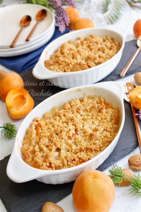 Crumble aux Abricots Gâteau et cuisine Rachida