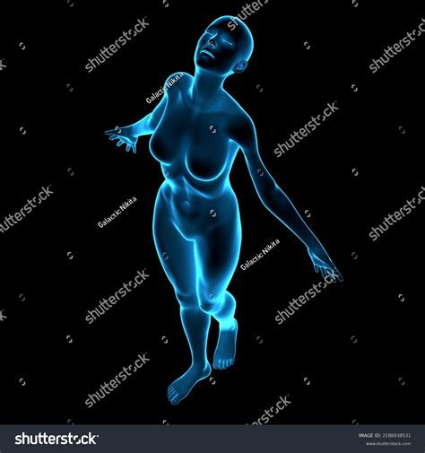 Holographic X Ray Naked Woman Mannequin Stock Illustration 2186938531 Shutterstock