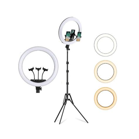 Ring Light Iluminador Anel Luz 36cm 14 Polegadas Tripe 2 1m Celular