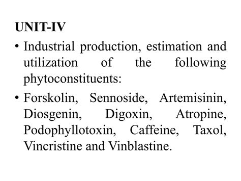 Pharmacognosy And Phytochemistry Ii Theory Ppt