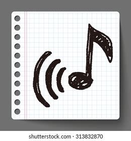 Music Note Doodle Stock Vector (Royalty Free) 313832870 | Shutterstock