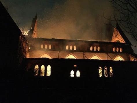 Man Spotted Fleeing From Church After It Was Set On Fire In Suspected Arson Attack Mirror Online