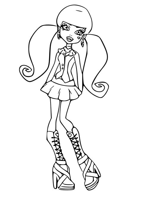 Monster High Coloring Pages Draculaura