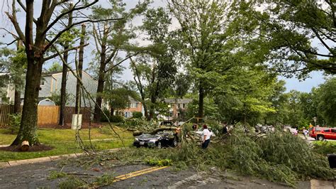 Olney, Md. heavily-damaged by storms, dozens of families displaced