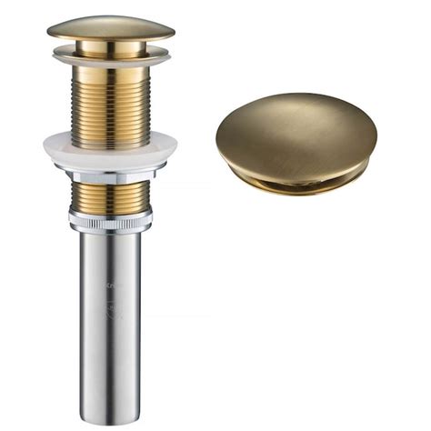 Kraus Gold Universal Sink Pop Up Drain In The Sink Drains And Stoppers