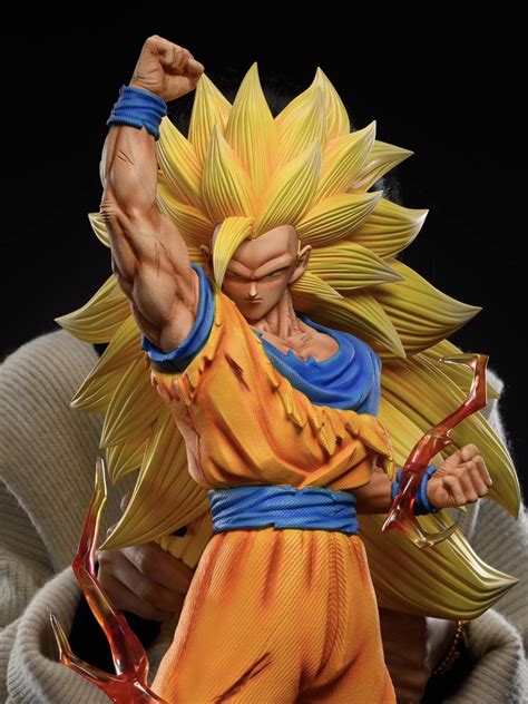 Goku Ssj3 Dragon Ball 70cm Studio 3d Custom Studio