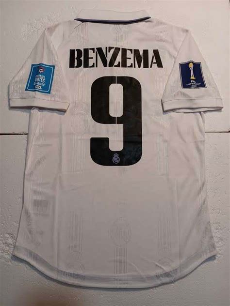 Karim Benzema Real Madrid Club World Cup Champions Match Soccer Jersey