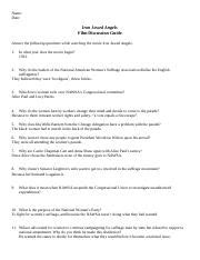 Iron Jawed Angels Discussion Guide Doc Name Date Iron Jawed