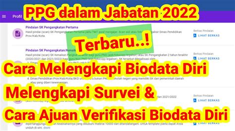 Cara Ajuan Berkas Verifikasi Data Survei Lptk Ppg Meky Da