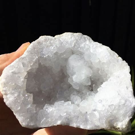 Calcite Clear Quartz Mini Geode S Conscious Stones