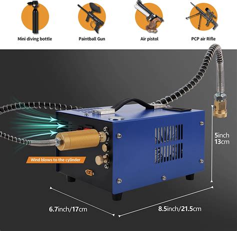 Pcp Compressor 12v 300 Bar 4500 Psi 30mpa Pcp Pump High Pressure