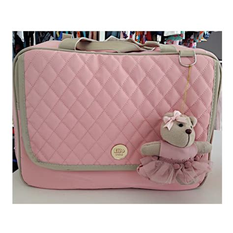 KIT BOLSA MATERNIDADE MOCHILA ROSA BEBE 4 PÇS EB Elo7