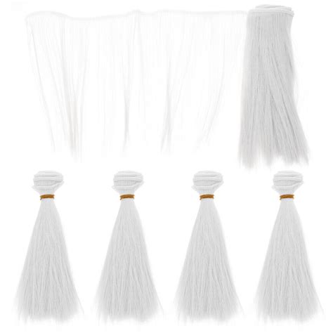 5 Pack Straight Synthetic Doll Hair Wefts For DIY Doll Making DH EBay