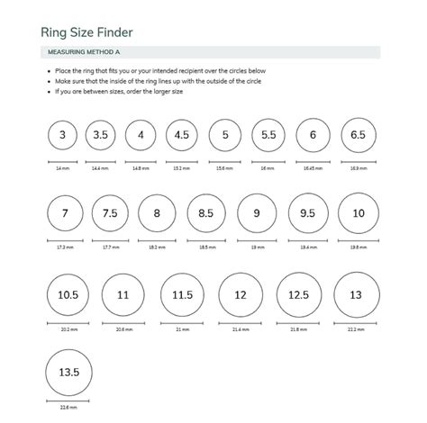 Printable Ring Sizer Chart Find Your Ring Size Instantly With Our Reusable Plastic Ring Sizing