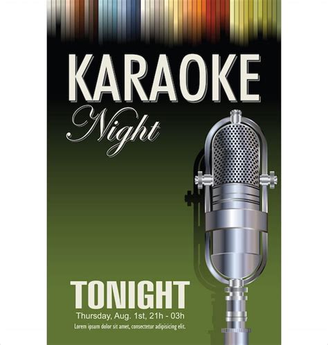 Karaoke party background | Premium Vector