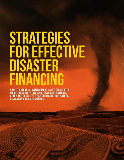 strategies  effective disaster financing