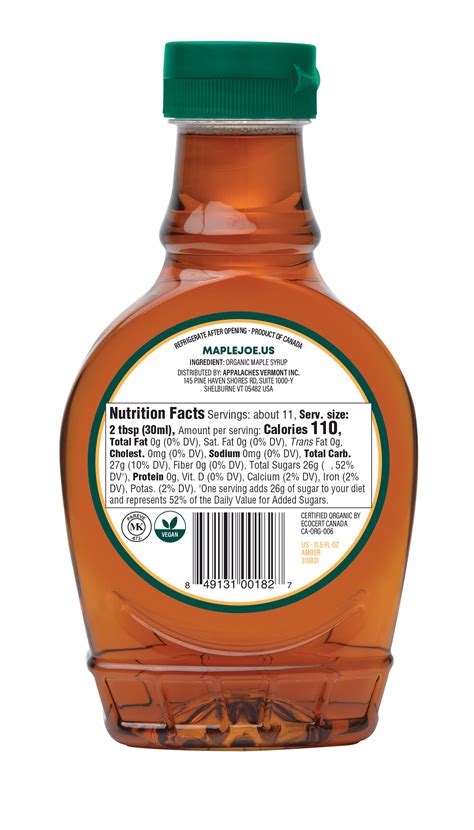 Pure Organic Maple Syrup Maple Joe Usa