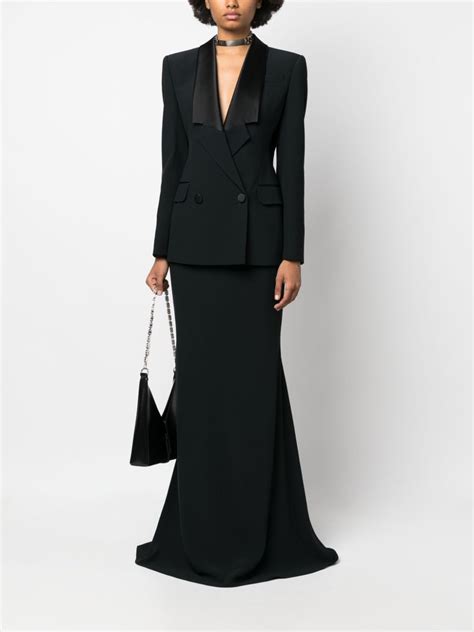 Alexander Mcqueen High Waisted Floor Length Skirt Farfetch