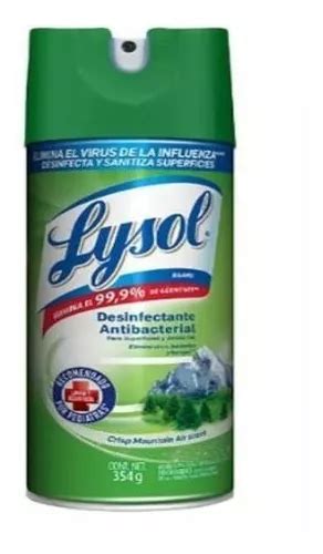 Lysol Desinfectante Antibacterial Aerosol G Mercadolibre