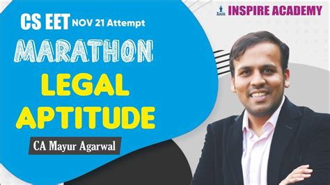 Cseet Nov Legal Aptitude Marathon Ca Mayur Agarwal Youtube