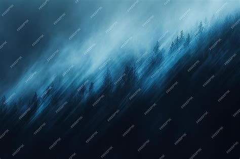 Premium Photo Fog In The Forest At Night Abstract Background For Design