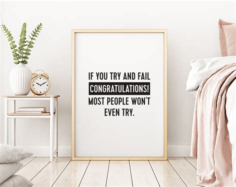 If You Try And Fail Congratulations Most People Wont Even Etsy