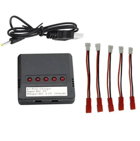 Alta Qualidade X5 Mini 5 Portas Lipo Bateria Carregador Usb Para Hubsan