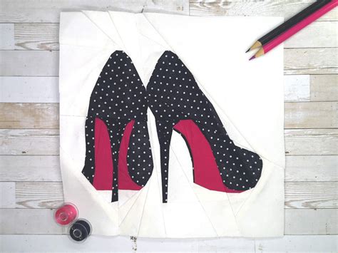 Stilettos Foundation Paper Piecing Pattern Fpp Pattern Quilt Block