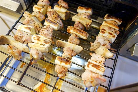 簡単レシピ ガスコンロのグリルでつくる焼き鳥（ねぎま） Drk7jp