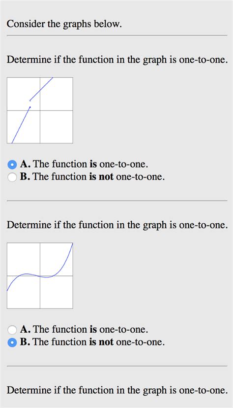 Solved Consider The Graphs Below Determine If The Function